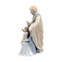 Vintage Roman Porcelain Holy Family Figurine, Religious Home Decor, 5.5" Tall