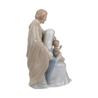 Vintage Roman Porcelain Holy Family Figurine, Religious Home Decor, 5.5" Tall