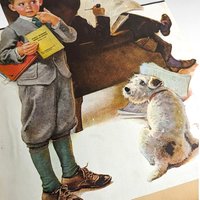Vintage Norman Rockwell Scrapbook: Jackie Fairchild Personal Ephemera Album