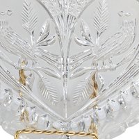 Vintage Hofbauer Byrdes Crystal Heart Dish: Lovebirds Design
