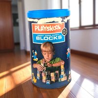 Vintage 1970s Walt Disney Wood Blocks: Playskool Mickey Mouse Educational Toy