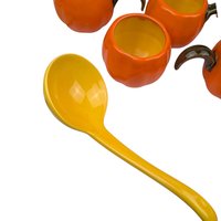 Vintage Ceramic Pumpkin Punch Bowl Set: Tureen, Ladle & 7 Cups - Fall Decor