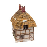 Vintage Dept 56 Dickens Village Thatched Roof Cottage: Lighted Christmas Decor