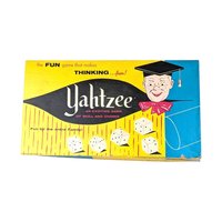 Vintage 1956 Yahtzee Game: Lowe Co. Collectible Dice Game