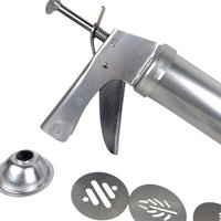 Vintage Wearever Cookie Gun Press, Aluminum Spritz Cookie Maker and Cake Decorating Set, Vintage Bakeware, Kitchen Gadget Gift for Baker