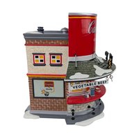 Dept 56 Campbell's Soup Counter, Snow Village Building 2002, Lighted Christmas Village House, Vintage D56 Retired Figurine with Box