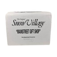 Dept 56 Mainstreet Gift Shop, Snow Village 1997, Lighted Christmas Building, Retired D56 House with Box, Holiday Village Display