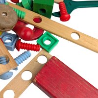 Vintage Lincoln Log Set: Classic Wood Toy Builder, 100+ Pieces