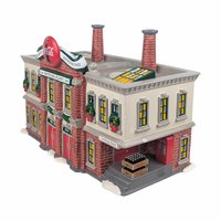 Vintage 1994 Dept 56 Coca-Cola Bottling Plant, Snow Village Christmas Building with Light, Coke Collector Holiday Decor Gift