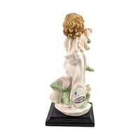 Vintage Florence Rosette Figurine: Giuseppe Armani Porcelain Girl with Roses