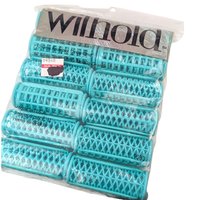 Vintage Wilhold Snap On Hair Rollers, Set of 2 NOS Packs, Large and Medium Plastic Curlers for Big Hair Volume, 80s Hair Styling Tools