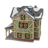 Vintage 1998 Dept 56 Stick Style House, Snow Village Lighted Christmas Building with Box, Victorian Holiday Mantle Decor