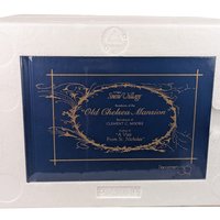 Vintage 1997 Dept 56 Old Chelsea Mansion, Snow Village Clement Moore House, Lighted Christmas Building with Box and Plaque