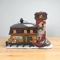 Vintage 1994 Dept 56 Cape Keag Fish Cannery, New England Village Lighted Christmas House with Box, Nautical Holiday Decor