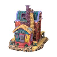 Vintage Dept 56 T.L. Pigs Brick Factory: Christmas Village Lit Building