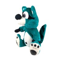Vintage Nanco Bandit Green Raccoon Plush: Collectible Retro Toy
