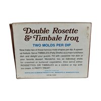 Vintage Double Rosette & Timbale Iron: Nordic Ware Scandinavian Cookie Mold