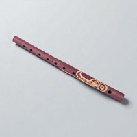 Vintage Hand Carved Andean Quena Flute: Peruvian Folk Art Musical Instrument