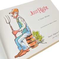Vintage 1968 Children's Book: Just Right by Lilian Moore, Illustrated