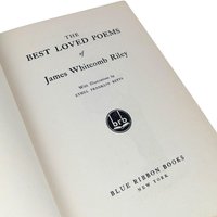 1920s James Whitcomb Riley Poetry: Blue Ribbon Books Hardcover