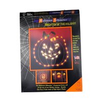Vintage Halloween Jack O'Lantern Silhouette Light - Pumpkin Decoration