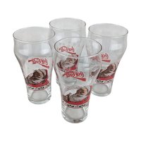 Vintage Coca-Cola Santa Glasses: Libby Christmas Glassware, Set of 4