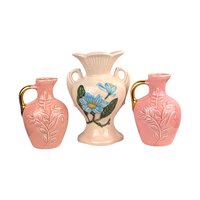 Vintage Art Pottery Vases: Choice of Hull Floral Vase or Pink Pitcher Pair
