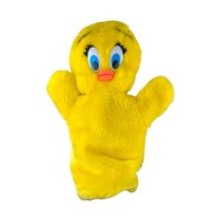 Vintage 1971 Tweety and Sylvester Hand Puppets: Looney Tunes Collectible Toys