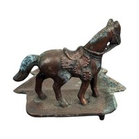 Vintage Bronze Horse Ashtray: Equestrian Western Decor