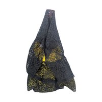 Tall Spanish Lady Figurine: Vintage Doll with Black Lace Mantilla Veil