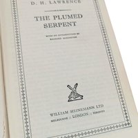 1950 The Plumed Serpent Hardcover: D.H. Lawrence Vintage Novel