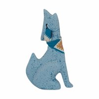 Vintage Ceramic Animal Figurines: Wolf, Bear, Bird, Roadrunner - Southwestern Decor