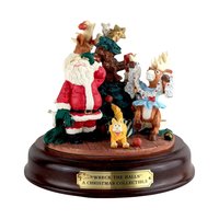 Vintage House of Lloyd Christmas Music Box: Wreck the Halls Santa Figurine
