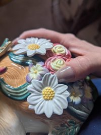 Vintage 1990s Fitz and Floyd Woodland Spring Rabbit Figure