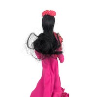 Vintage Makaleka Hawaiian Princess Doll: Pink Ruffled Gown and Lei Souvenir Doll