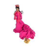 Vintage Makaleka Hawaiian Princess Doll: Pink Ruffled Gown and Lei Souvenir Doll
