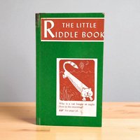 Vintage 1954 Riddle Book: Illustrated by Henry R. Martin