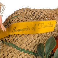 Vintage Florida Souvenir Doll: Calypso Orange Picker Figurine