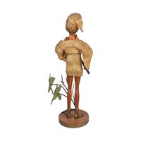 Vintage Tilso Elf Figurine: Mid-Century Pixie Flute Player Doll