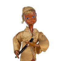 Vintage Tilso Elf Figurine: Mid-Century Pixie Flute Player Doll