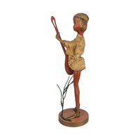 Tilso Banjo Player Figurine: Vintage Mid-Century Pixie Elf Doll