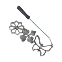 Vintage Rosette Iron Set: Handi Hostess Scandinavian Cookie Molds