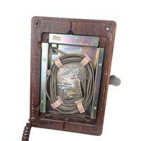 Country Junction Wall Phone: Vintage 1980s Western Electric Wood Telephone