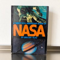 Vintage 1983 NASA Anniversary Book: Ex-Library Space Program Photo Album Hardcover