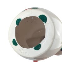 Vintage 1980s Ceramic Snowman: Byron Molds Handpainted Xmas Decor