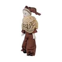 Vintage 1980s Pierrot Clown Doll: Midwest Porcelain Figurine