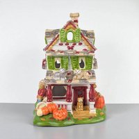 Vintage 2002 Halloween House: Avon Ceramic Tealight Holder