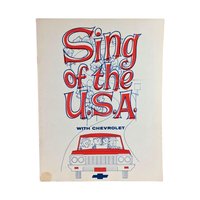 Vintage Sheet Music Book Lot: 1927 Schirmer, 1964 Chevrolet, 1991 Beauty & Beast