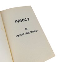 Vintage 1980 Panic 7 by Eugene Carl Shaffer, Dystopian Science Fiction Novel, 80s Sci-Fi Thriller Paperback, Post-Apocalyptic Fiction Gift