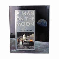 Vintage A Man on the Moon Lunar Explorers by Andrew Chaikin, 1999 Hardcover, NASA Apollo Missions Coffee Table Book, Space Race History Gift